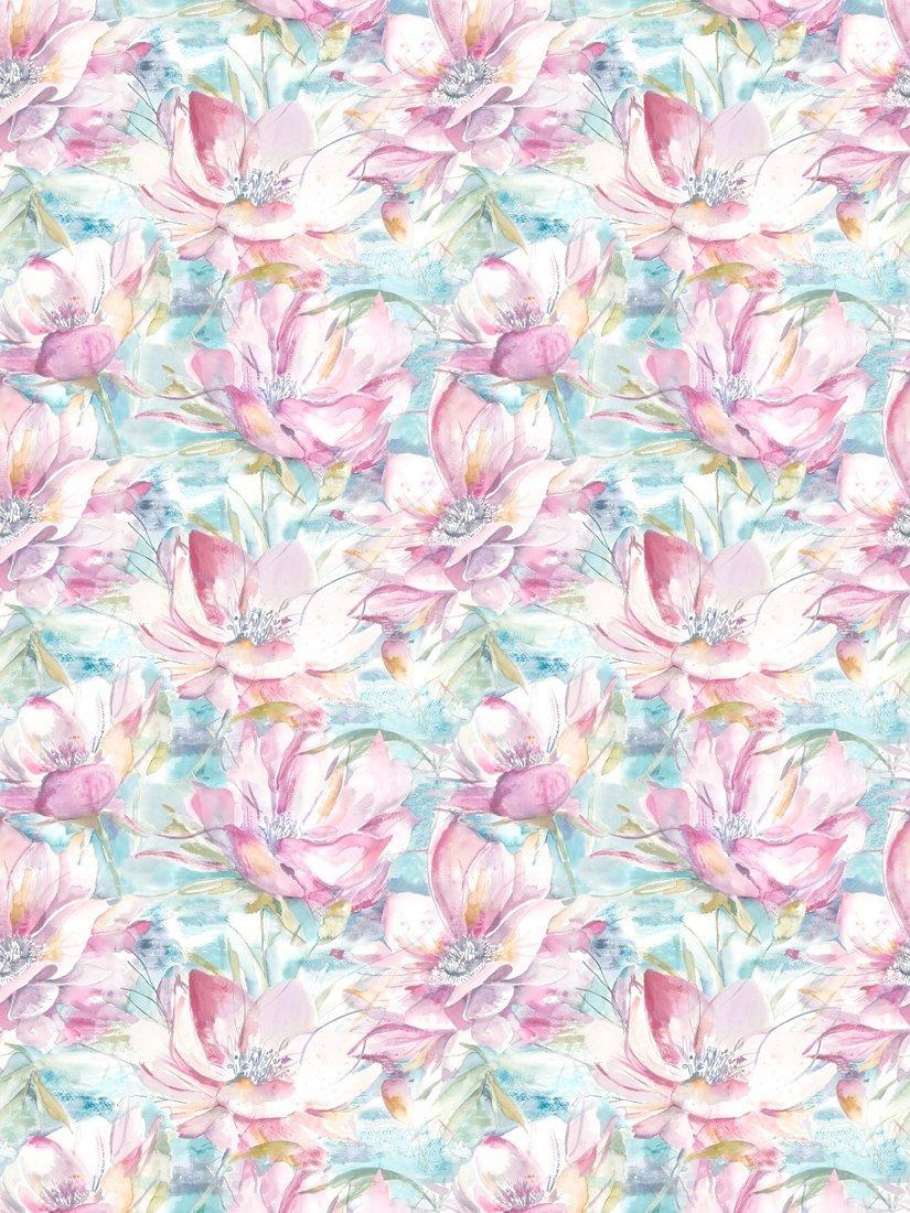 Voyage Dusky Blooms floral furnishing fabric, imported from the UK