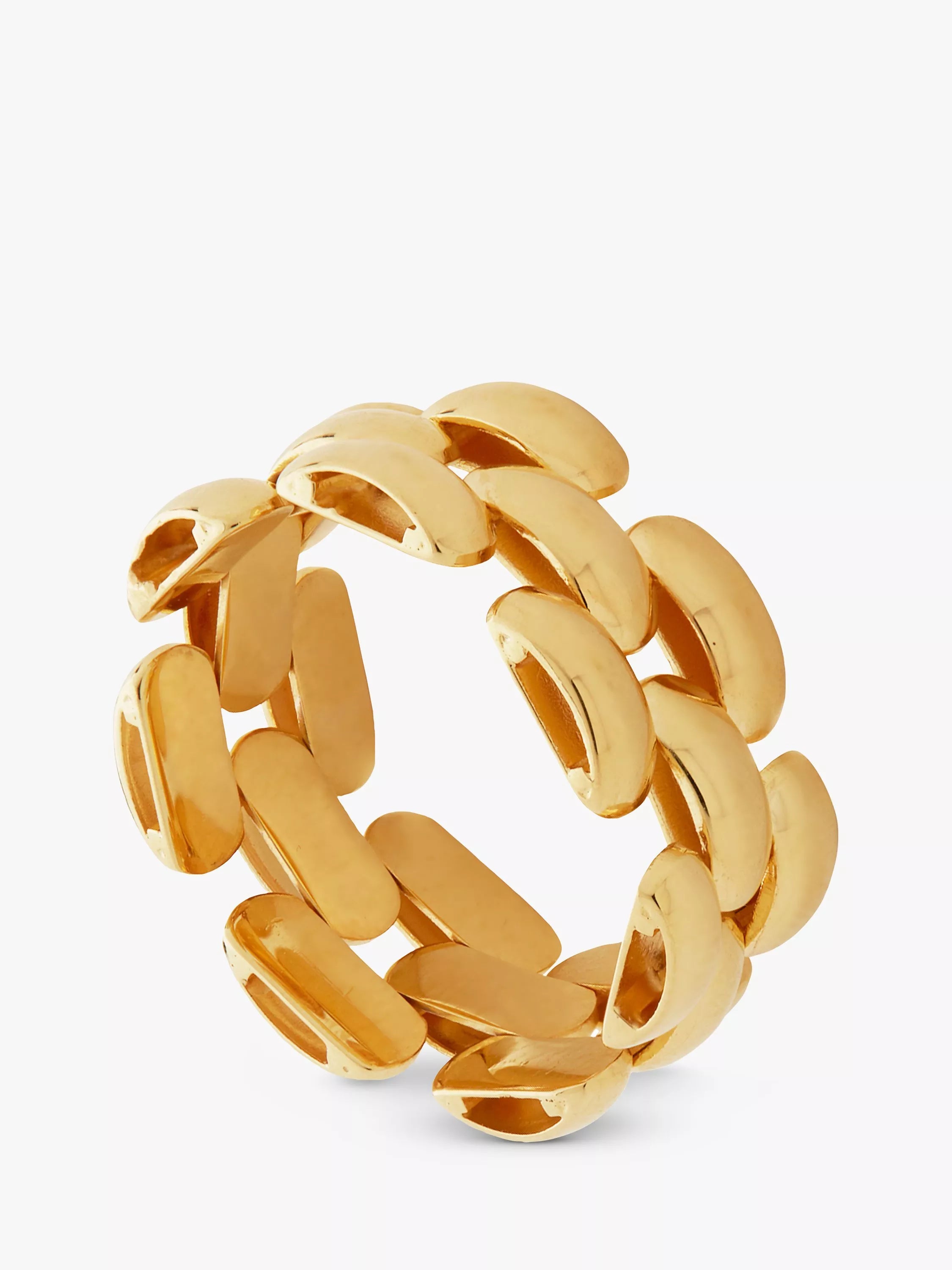 Monica Vinader chain ring gold vermeil (British brand)