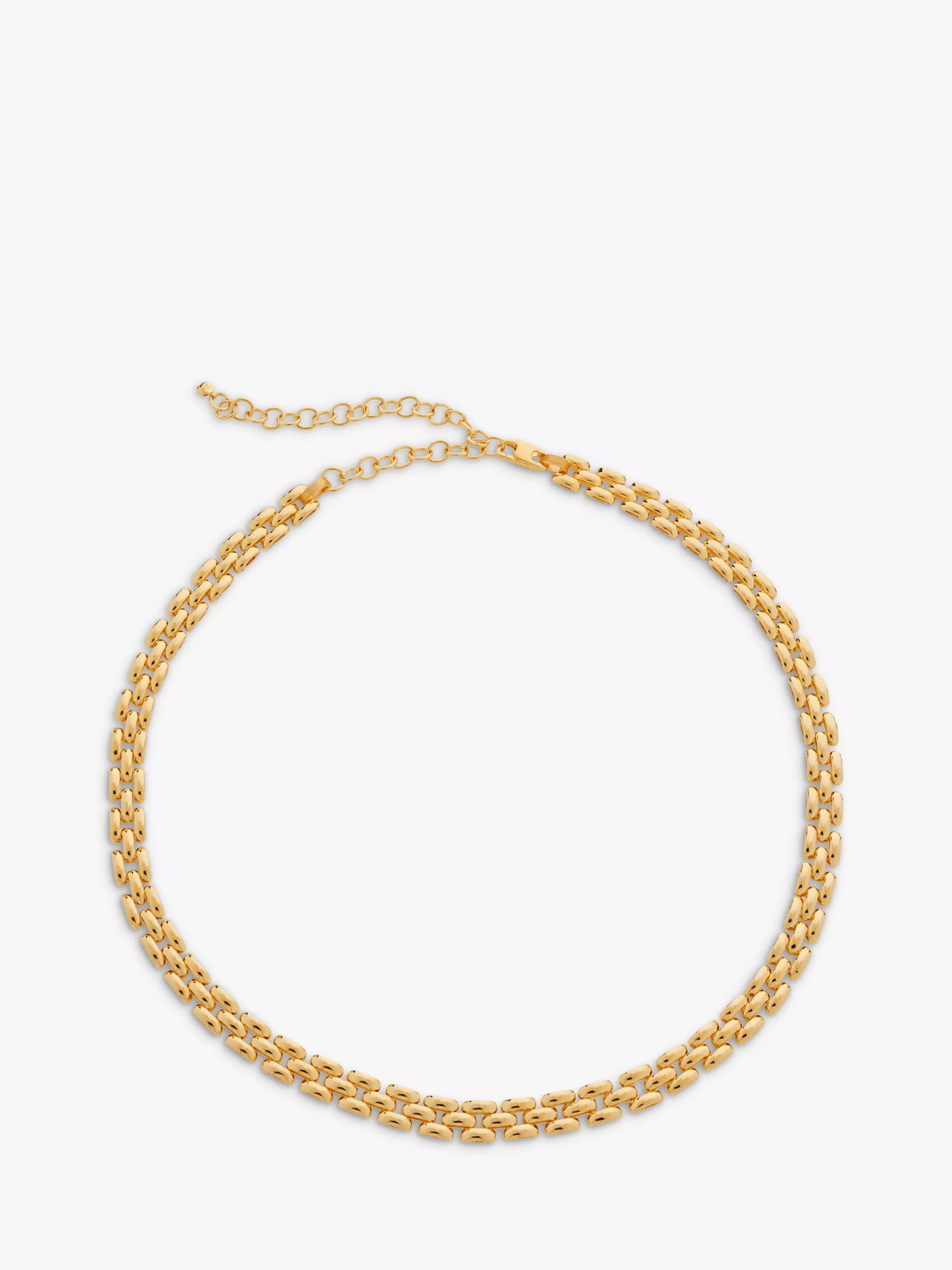 Monica Vinader Heirloom collar necklace gold plated, imported from the UK