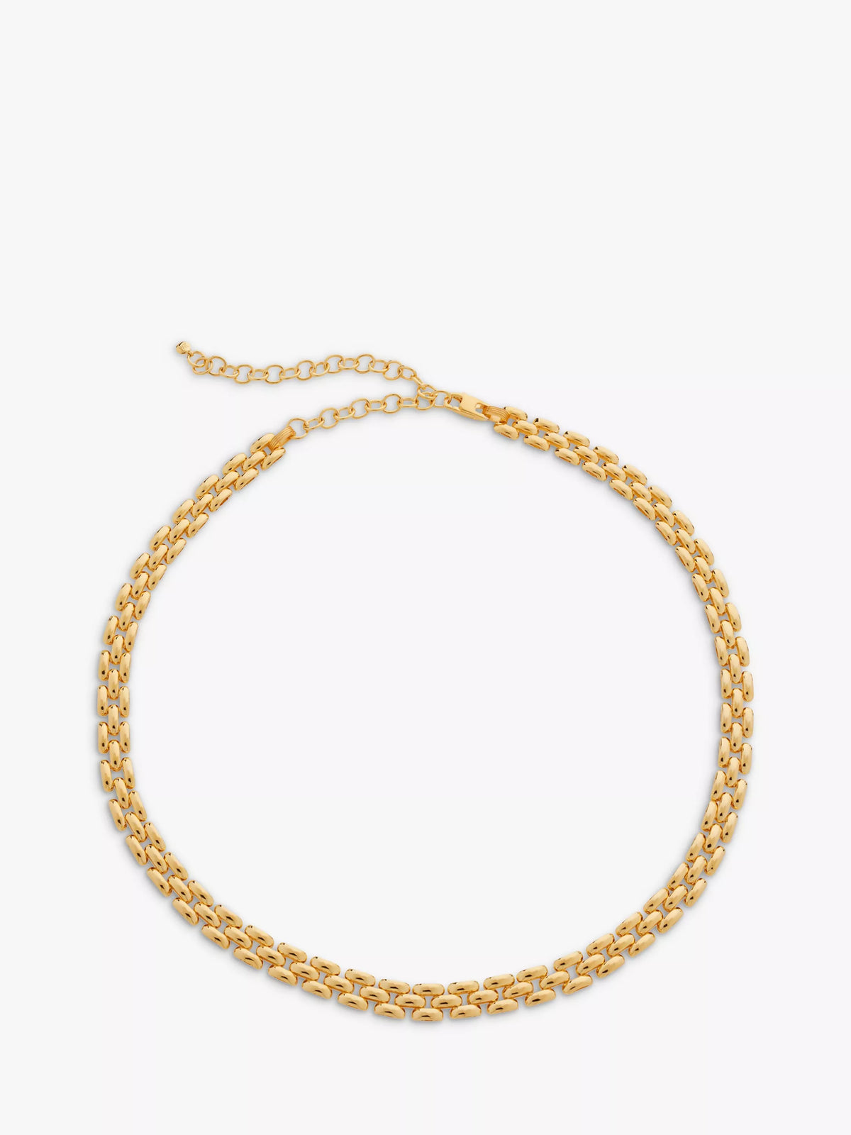 Monica Vinader Heirloom collar necklace gold plated, imported from the UK