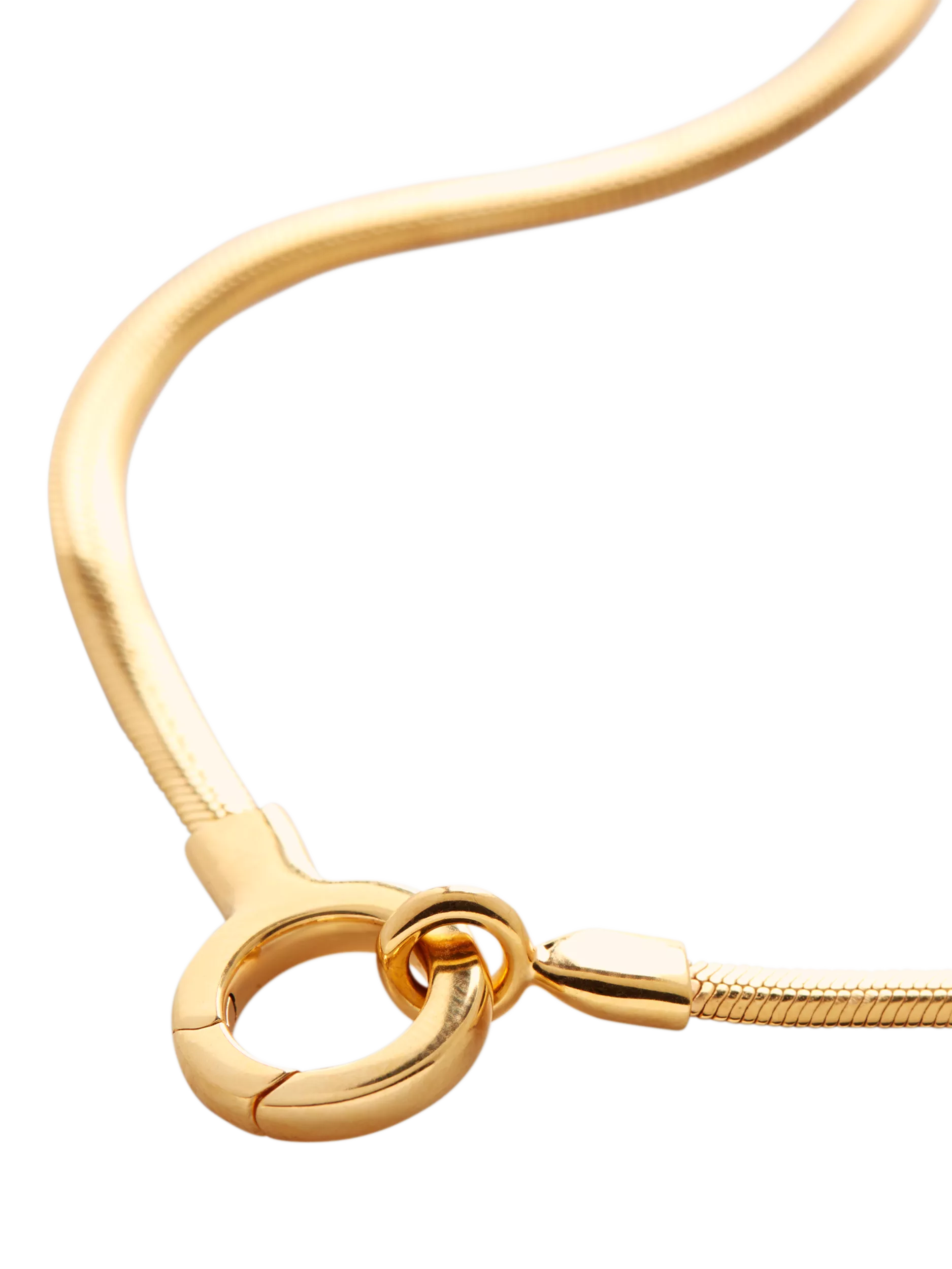 Monica Vinader gold snake chain necklace, imported from the UK