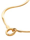 Monica Vinader gold snake chain necklace, imported from the UK