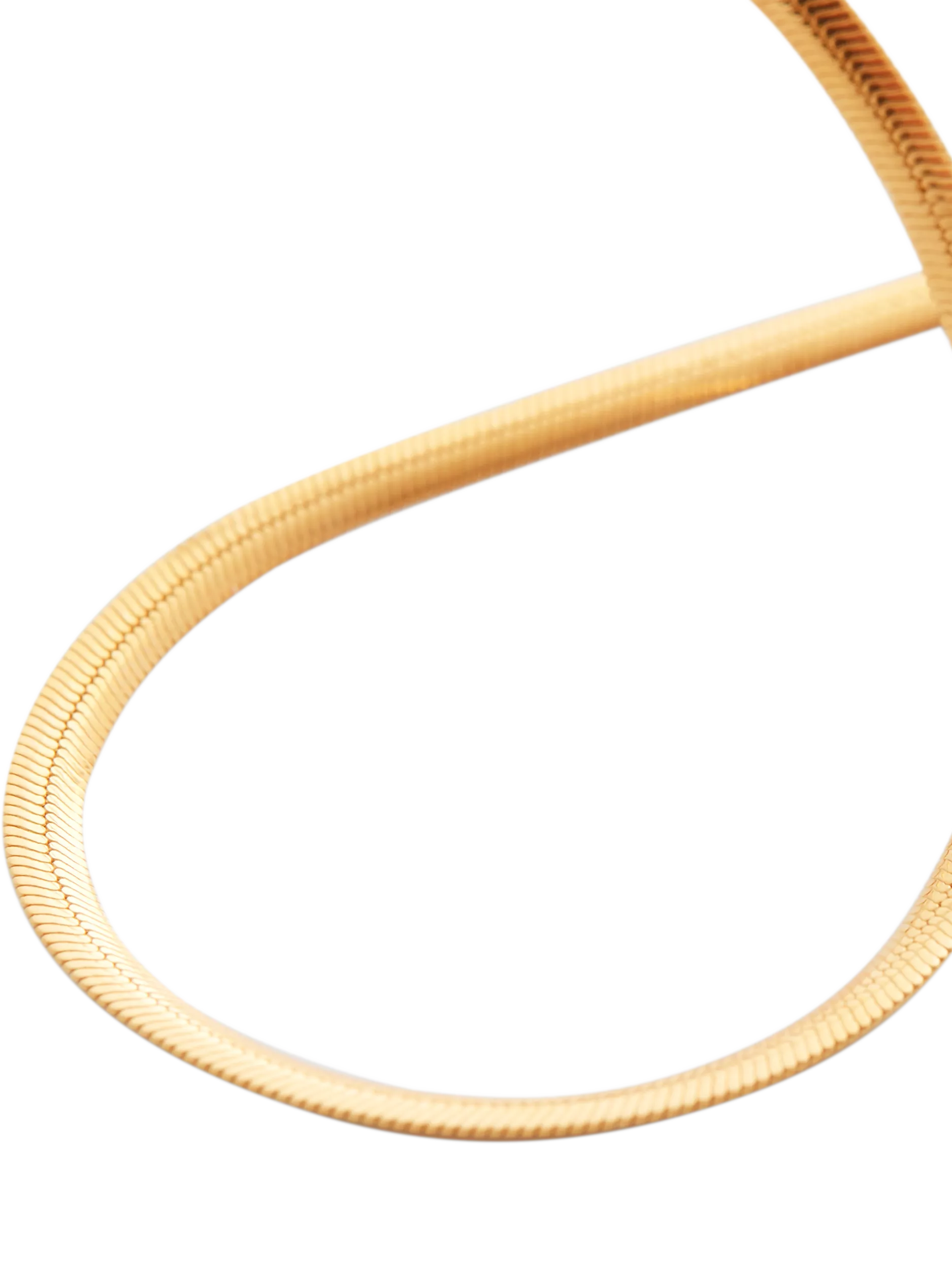 Monica Vinader gold snake chain necklace, imported from the UK