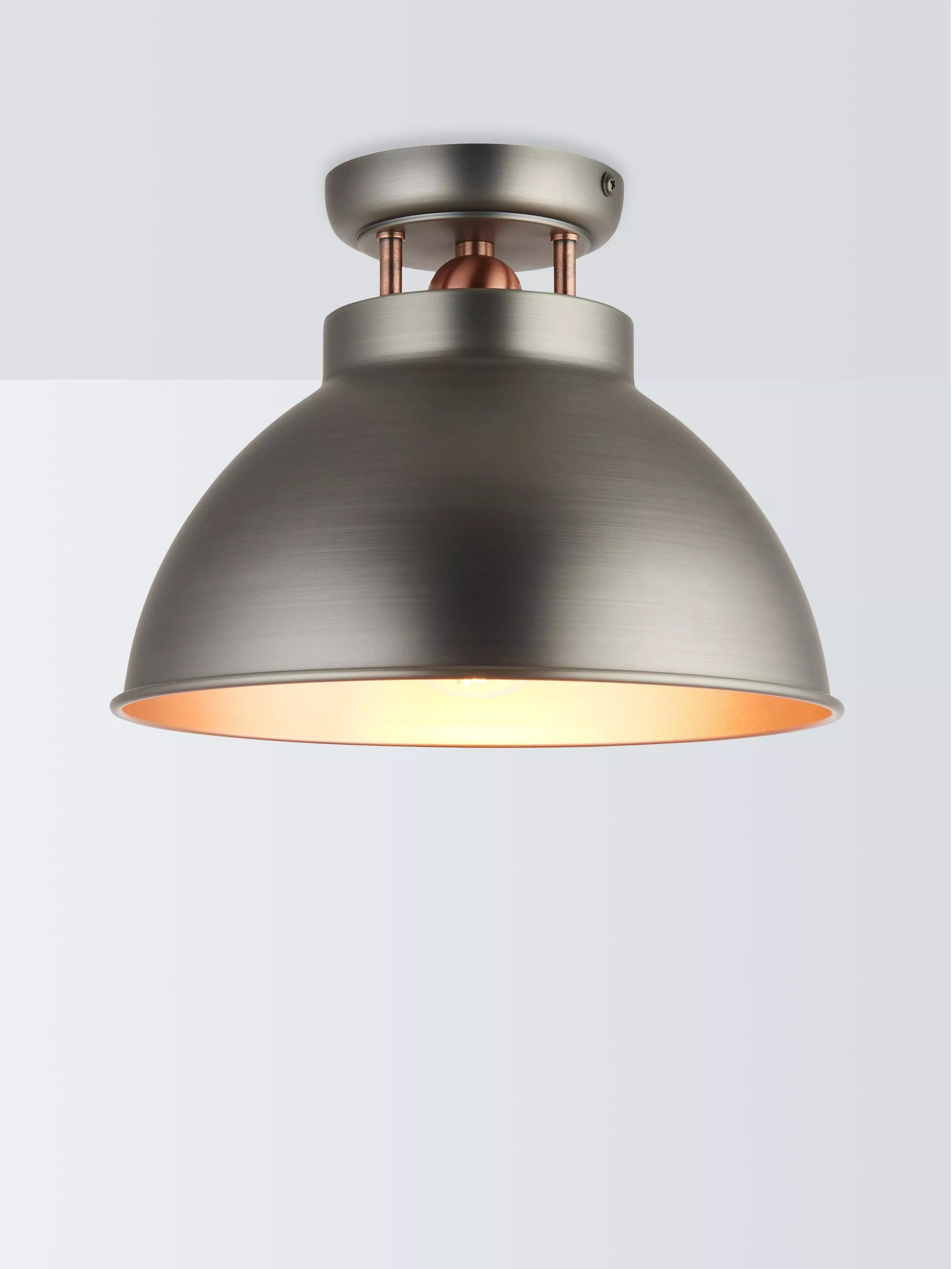 John Lewis Baldwin semi flush ceiling light antique metallic finish, UK version