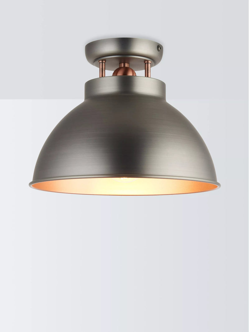 John Lewis Baldwin semi flush ceiling light antique metallic finish, UK version