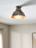 John Lewis Baldwin semi flush ceiling light antique metallic finish, UK version