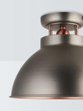 John Lewis Baldwin semi flush ceiling light antique metallic finish, UK version