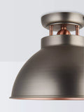 John Lewis Baldwin semi flush ceiling light antique metallic finish, UK version