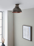 John Lewis Baldwin semi flush ceiling light antique metallic finish, UK version
