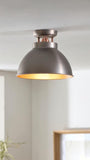 John Lewis Baldwin semi flush ceiling light antique metallic finish, UK version