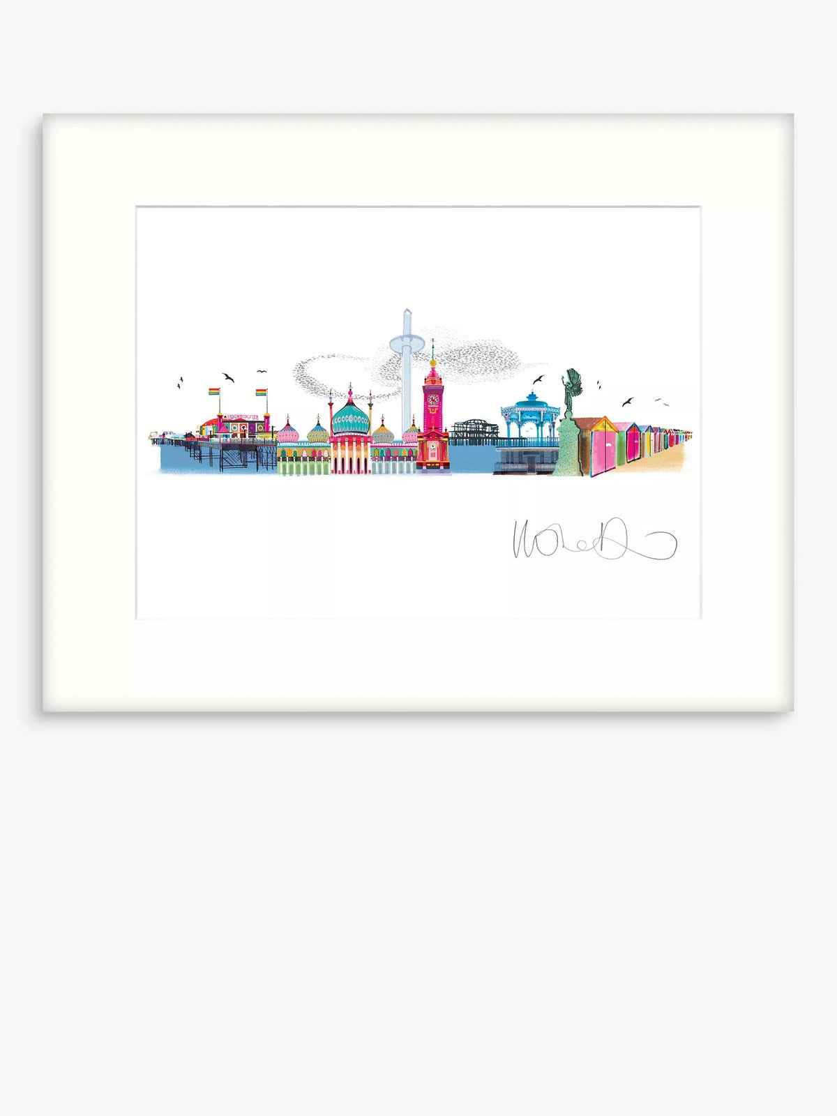John Lewis framed print Brighton Panoramic 43.5x53.5cm - British product