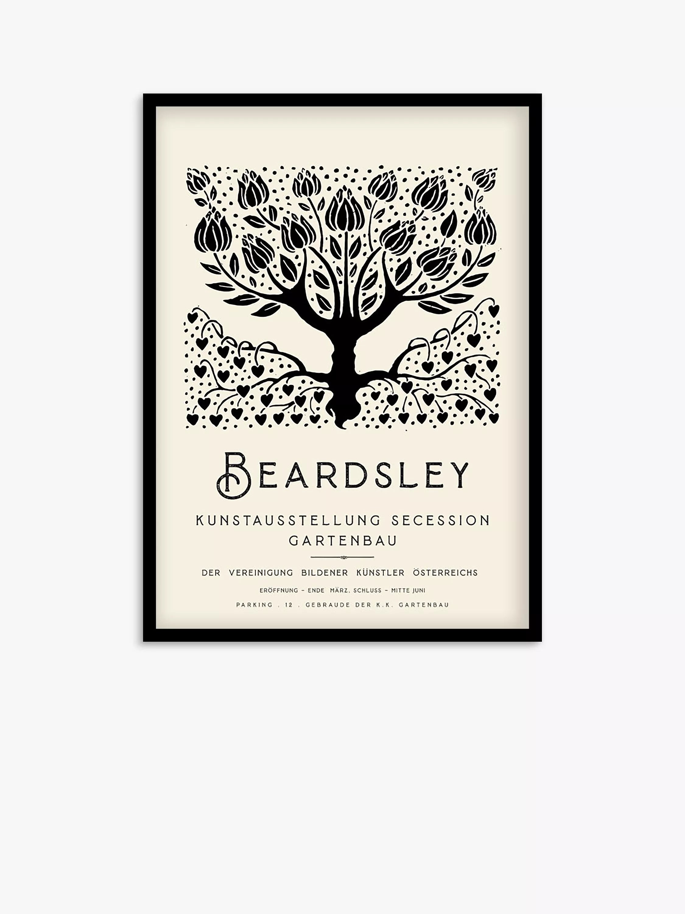 John Lewis framed print Art Nouveau tree 73.5x53.5cm - British product