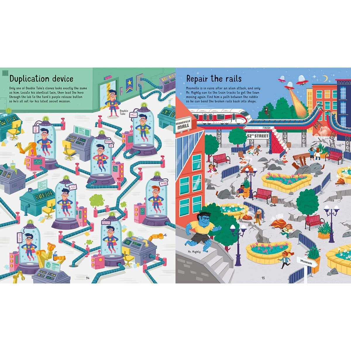 Usborne maze book pack 4 books (British brand)