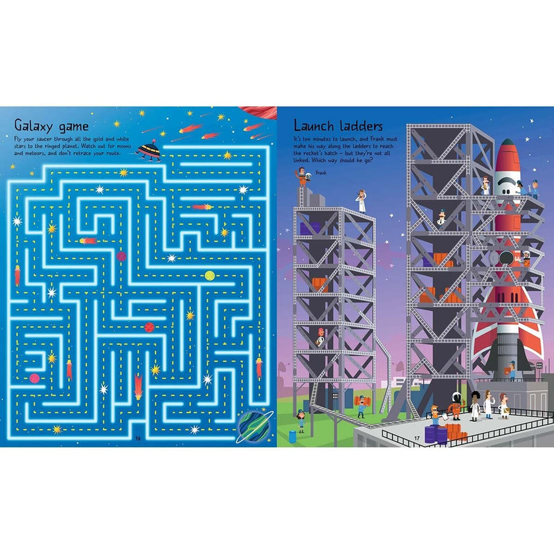 Usborne maze book pack 4 books (British brand)