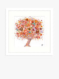 Sara Otter Sweet Dreams framed print with mount, 43.5cm square in pink and multi colours, UK version