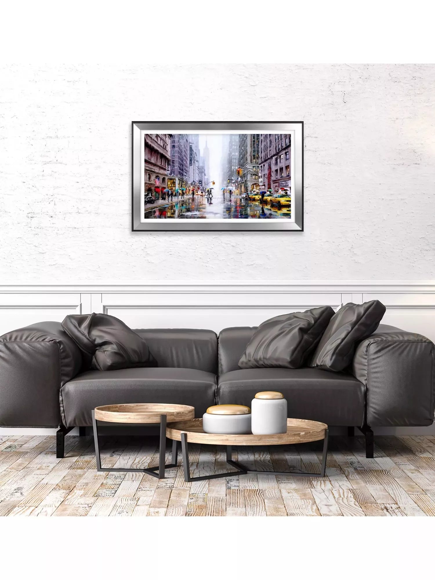 John Lewis framed print Rainfall on Fifth Avenue 72x112cm - British product