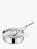 Jamie Oliver by Tefal Cook's Classics Stainless Steel Saute Pan & Lid, 24cm