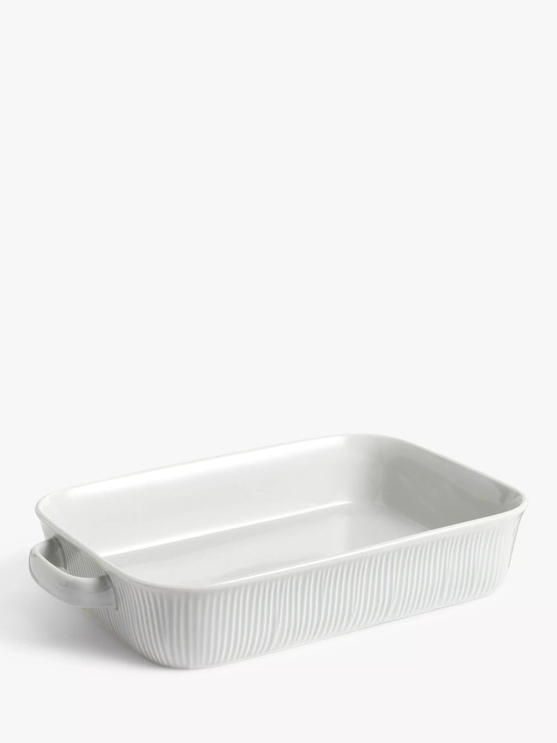 John Lewis Leckford Farm Ceramic Roaster, Grey