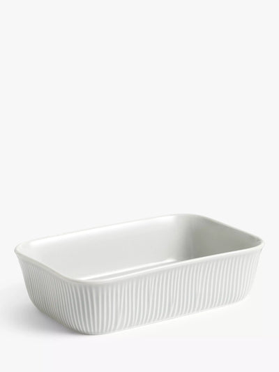 John Lewis John Lewis Leckford Farm Ceramic Roaster, 23cm, Grey- Buy online at McGrocer
