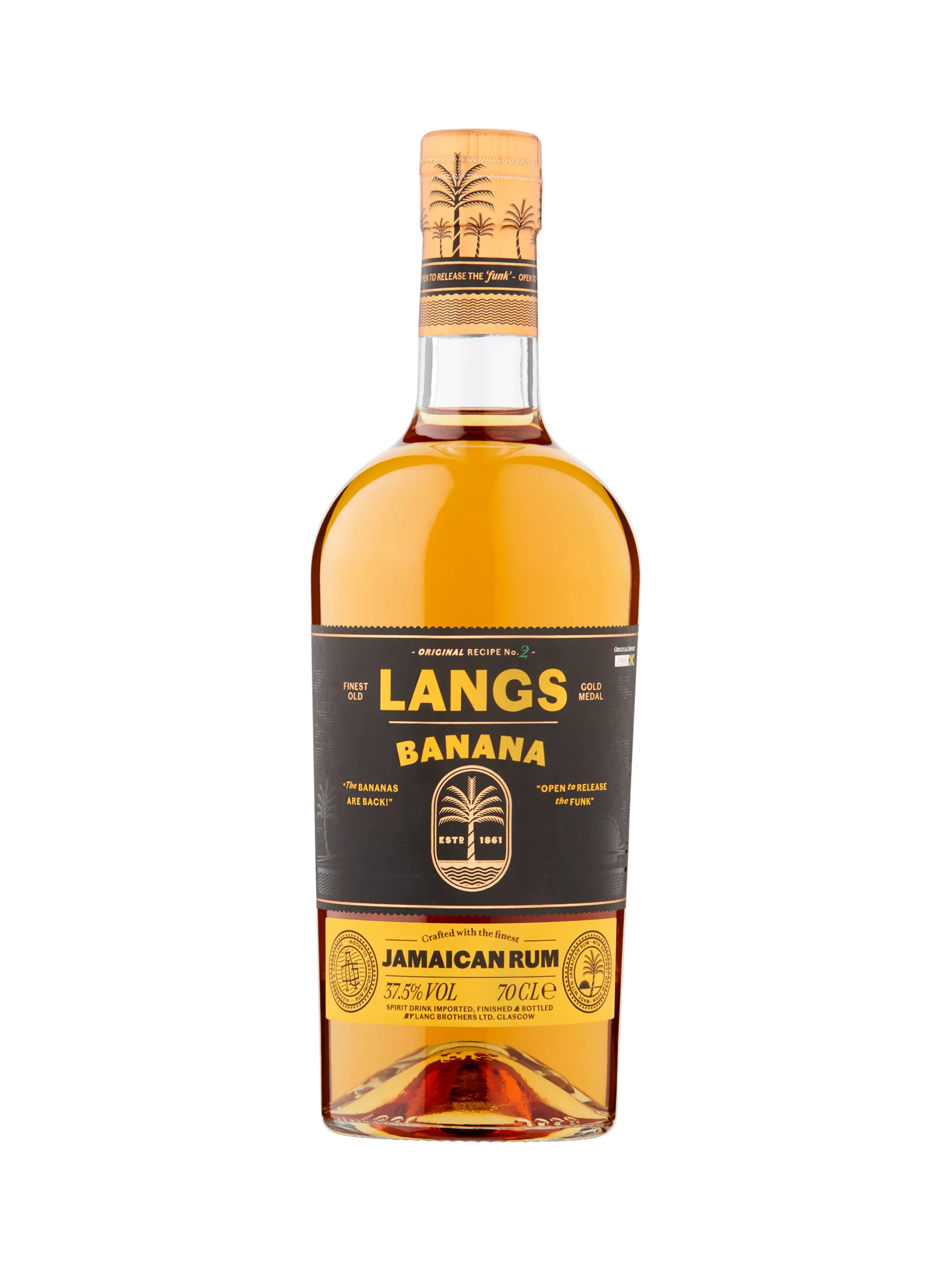 Langs Rum banana flavoured rum 70cl, UK version