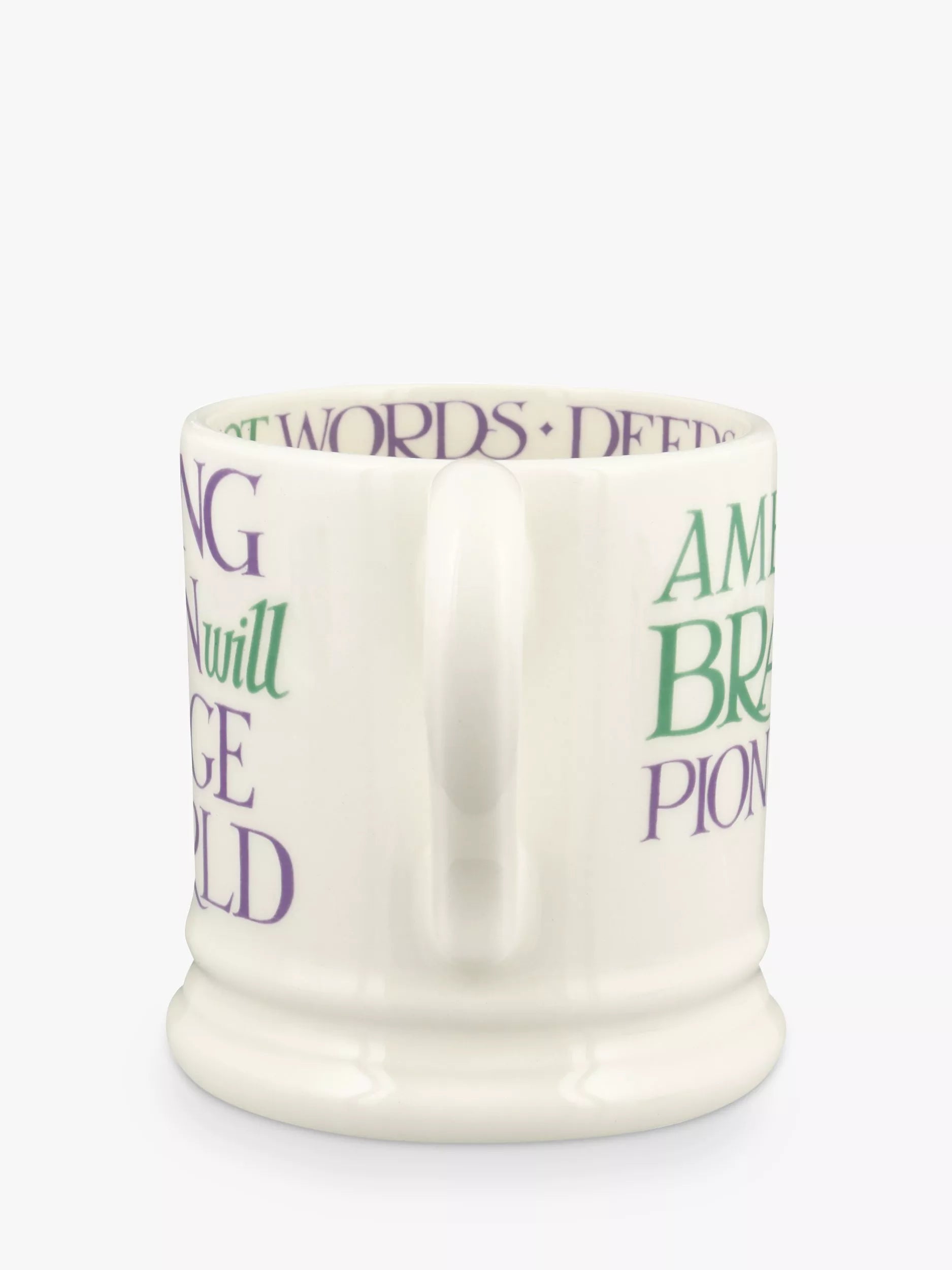 Emma Bridgewater Rainbow Toast mug 300ml cream earthenware, imported from the UK