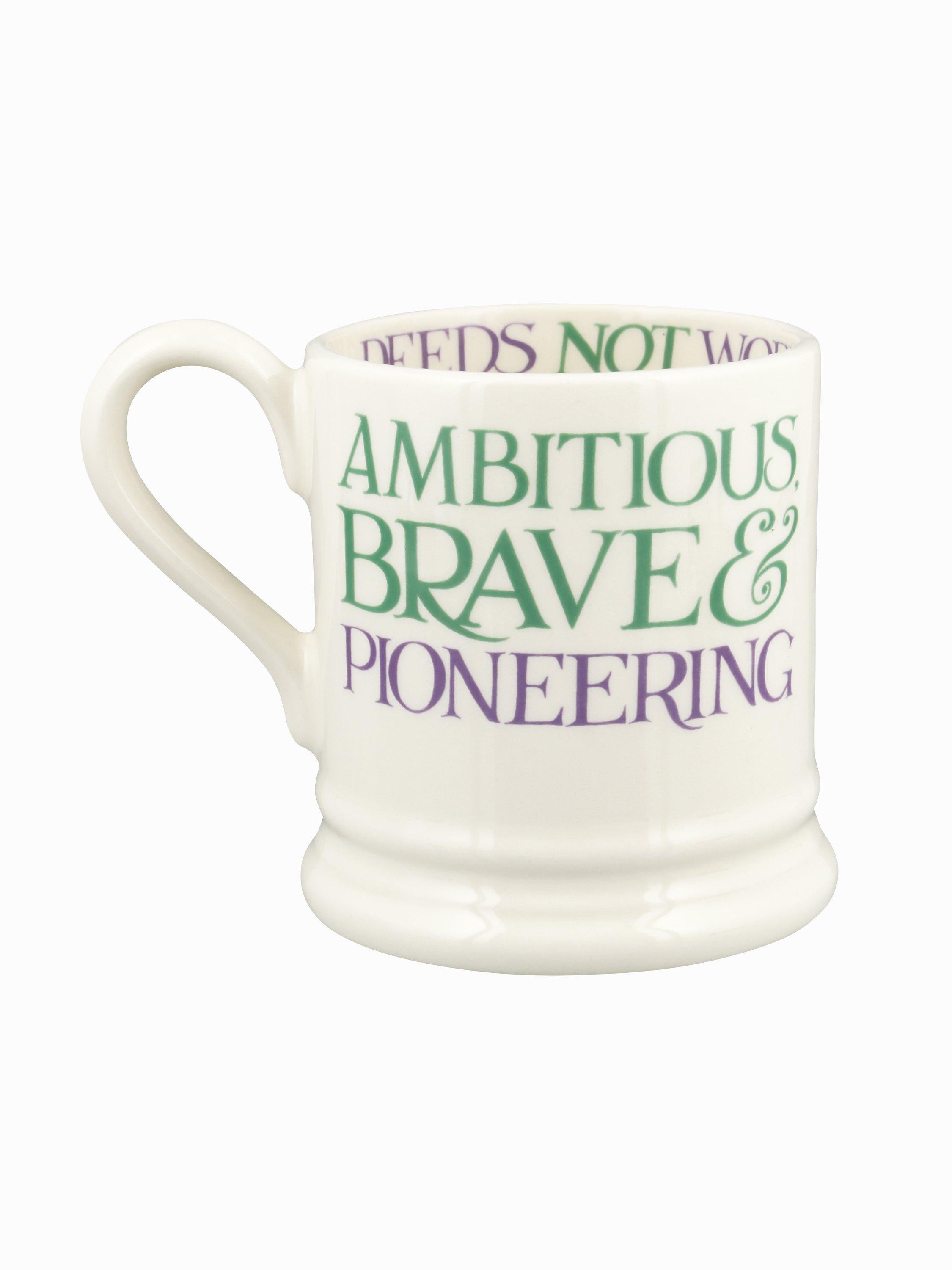 Emma Bridgewater Rainbow Toast mug 300ml cream earthenware, imported from the UK
