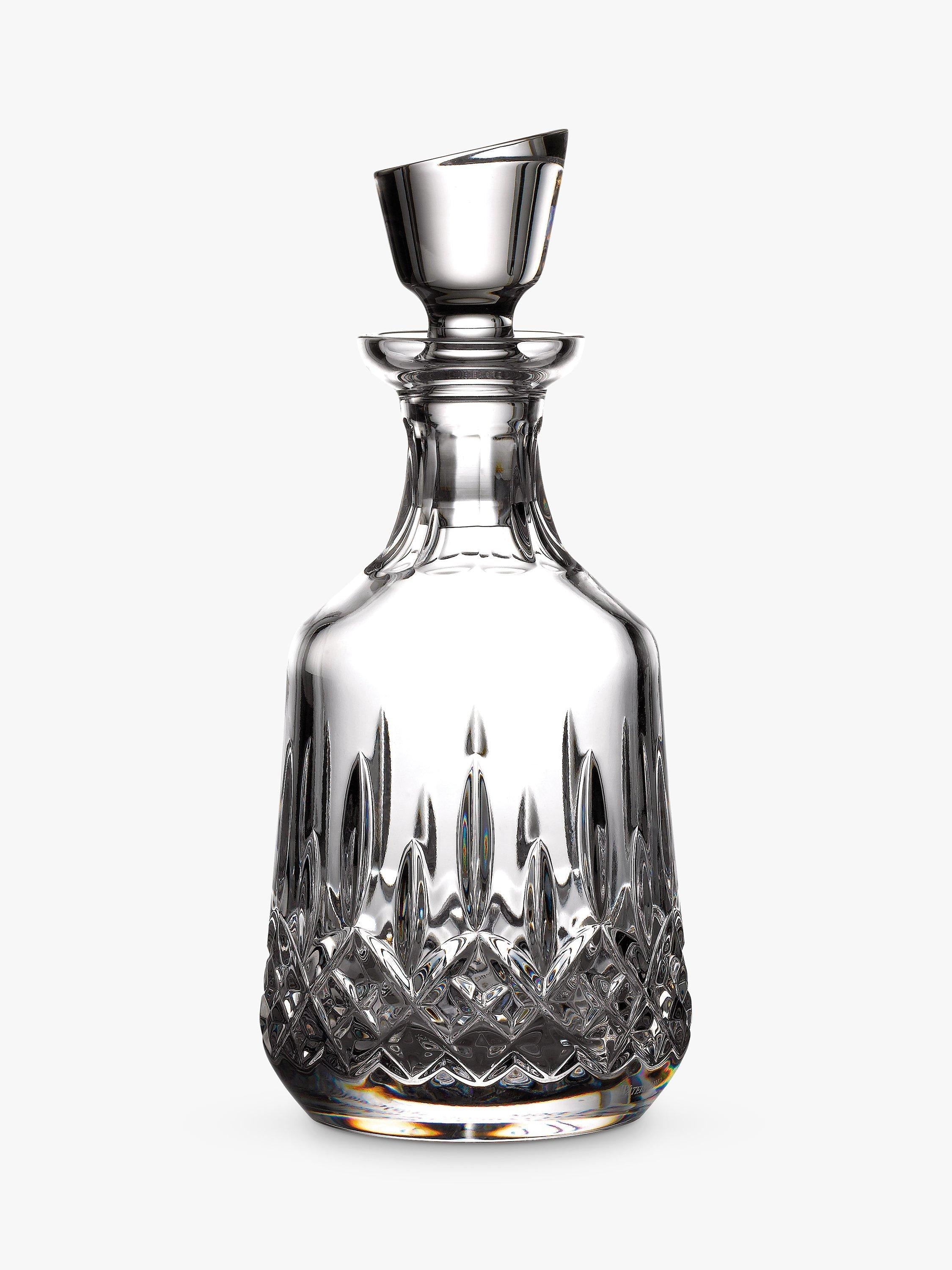 Waterford cut glass decanter with glass stopper, 460ml clear (British brand)