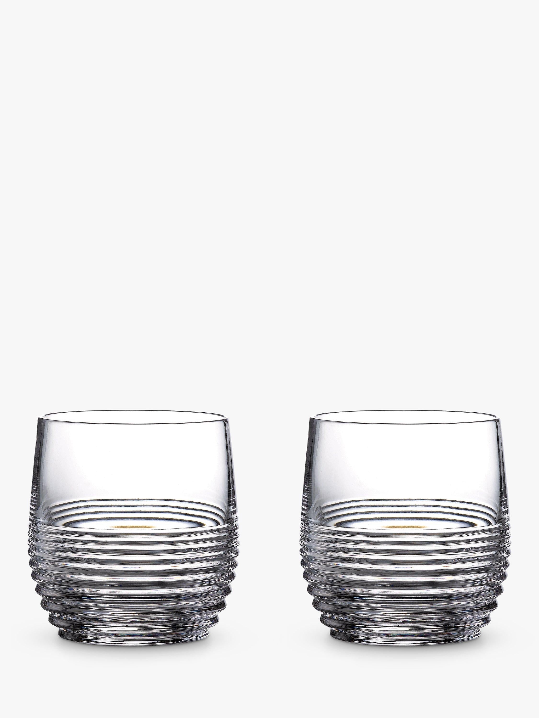 Waterford crystal glass tumblers set of 2 280ml cut-glass design (British brand)