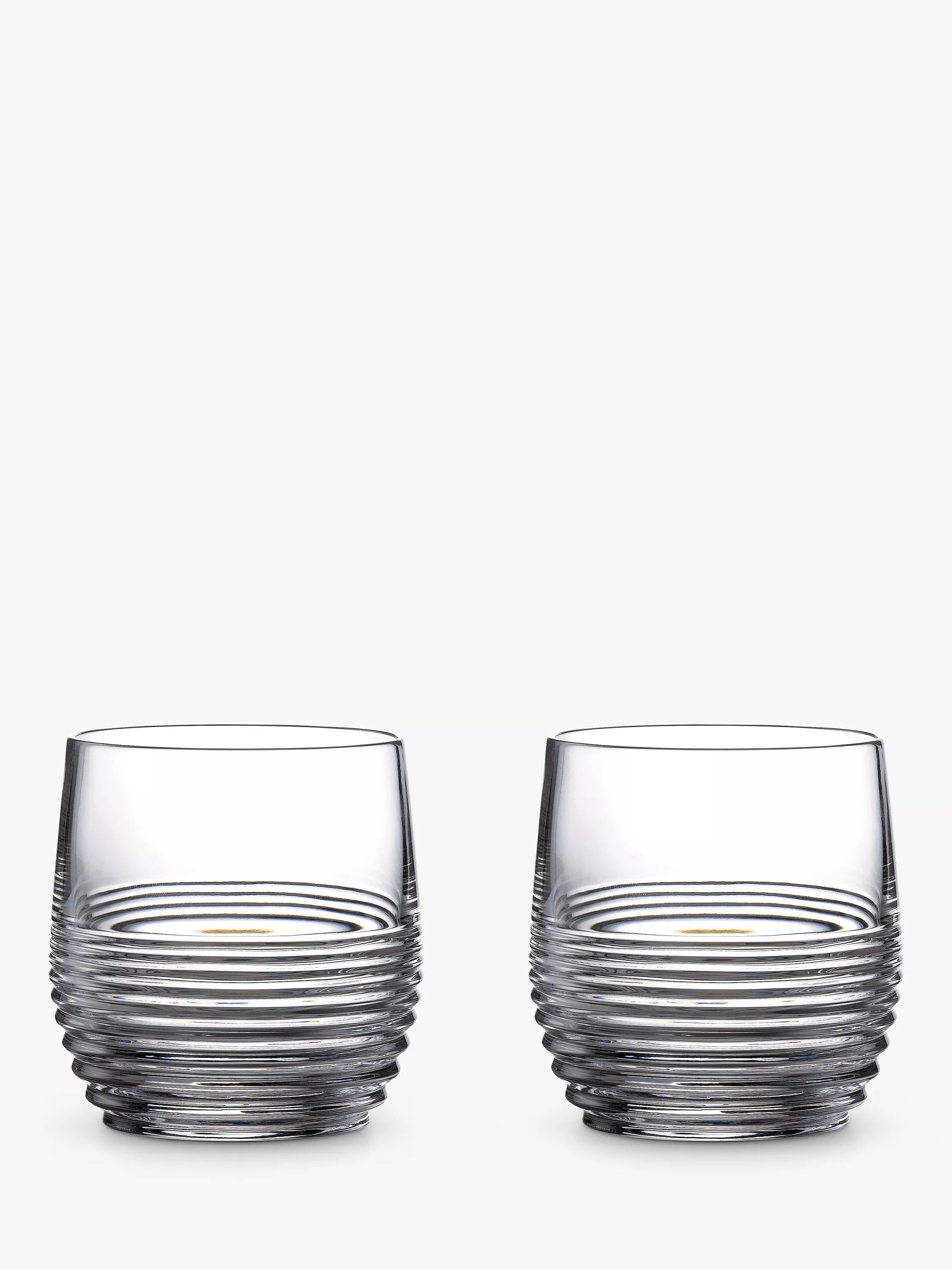 Waterford crystal glass tumblers set of 2 280ml cut-glass design (British brand)