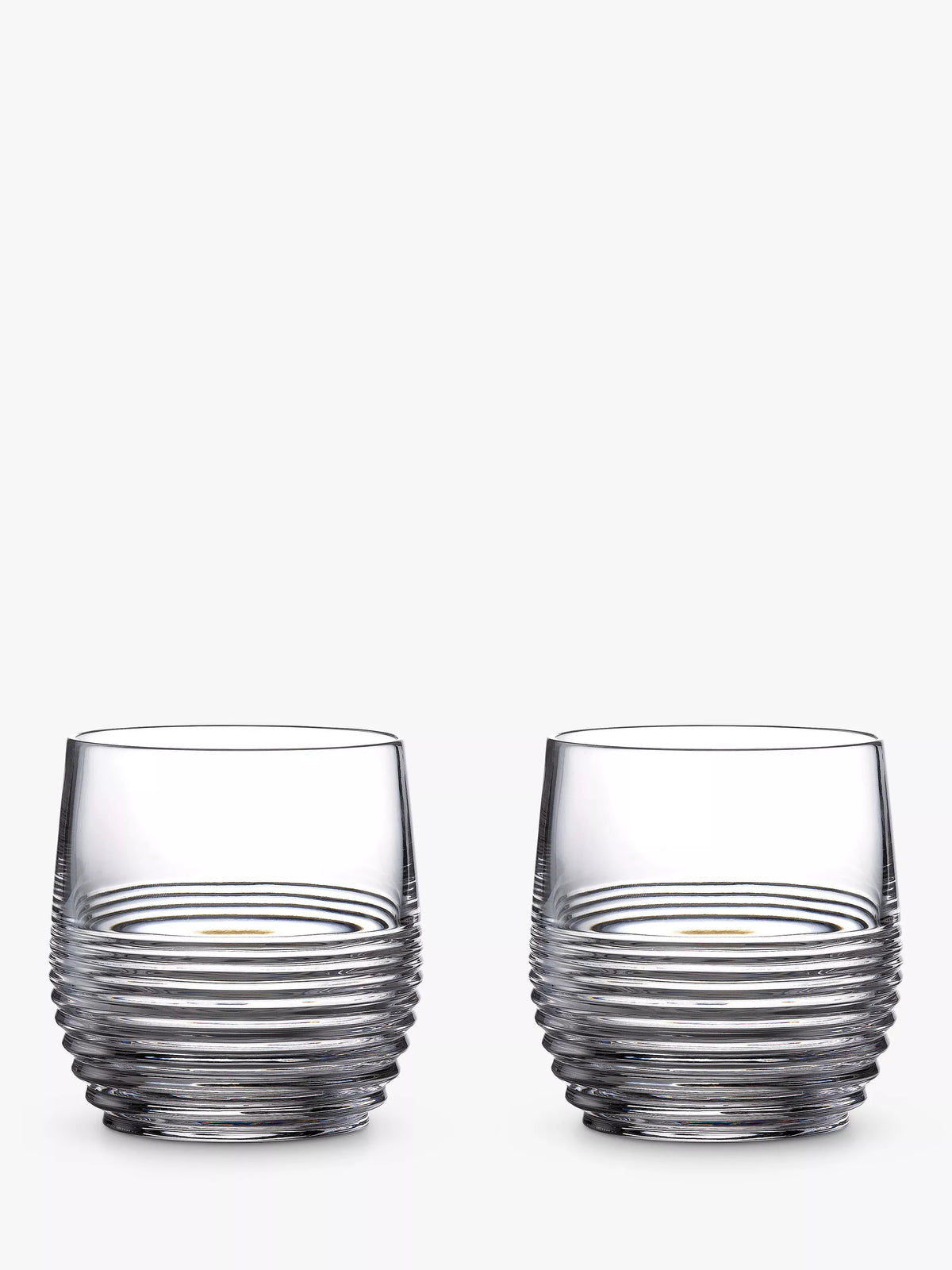 Waterford crystal glass tumblers set of 2 280ml cut-glass design (British brand)