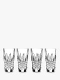 Waterford crystal Lismore diamond pattern shot glasses, set of 4 (British brand)