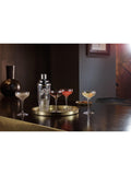 Waterford crystal cut glass small coupe glasses, set of 4, 120ml (British brand)