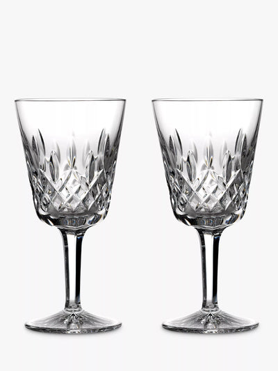 John Lewis Waterford Crystal Lismore Cut Glass Goblets Set of 2 250ml- Buy online at McGrocer