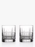 Waterford double old fashioned crystal tumblers pair, imported from the UK