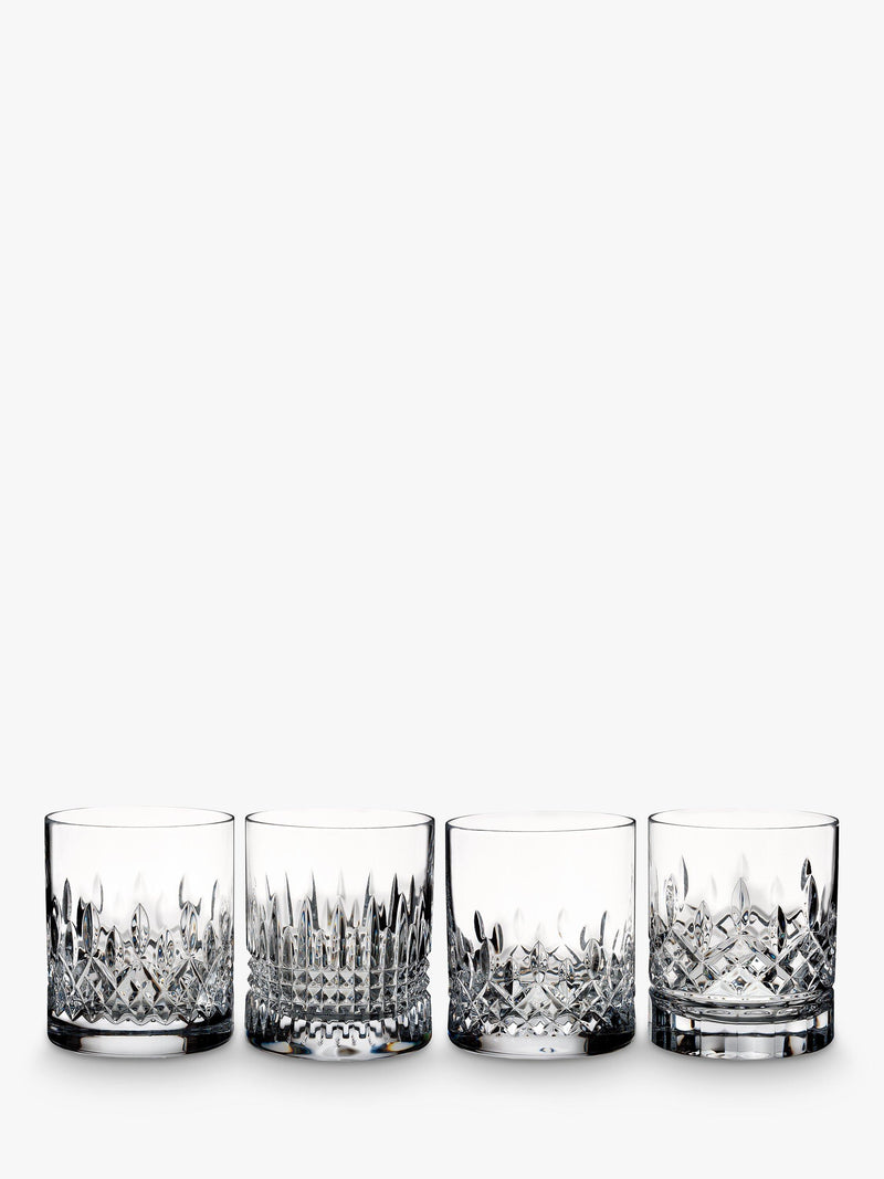 Waterford Crystal Lismore Evolution cut glass tumblers clear set of 4 350ml (British brand)