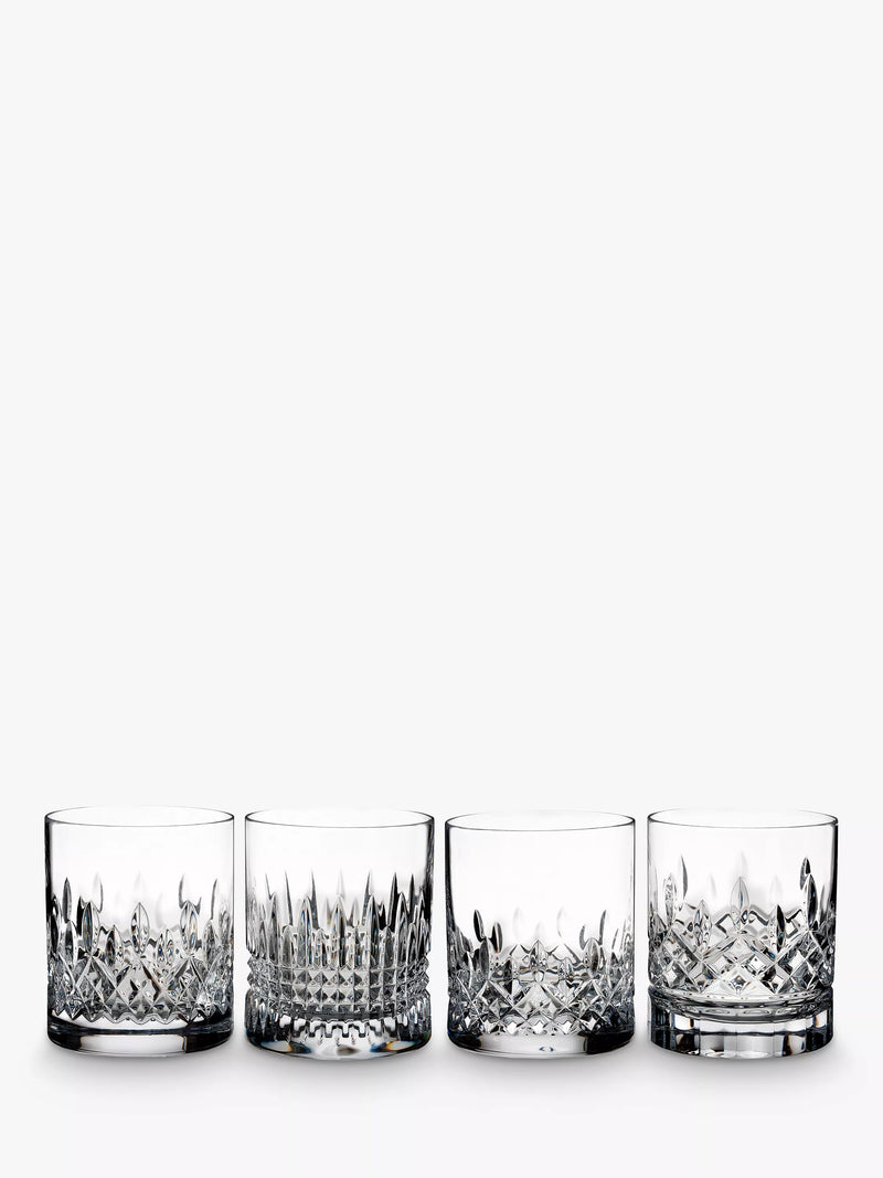 Waterford Crystal Lismore Evolution cut glass tumblers clear set of 4 350ml (British brand)