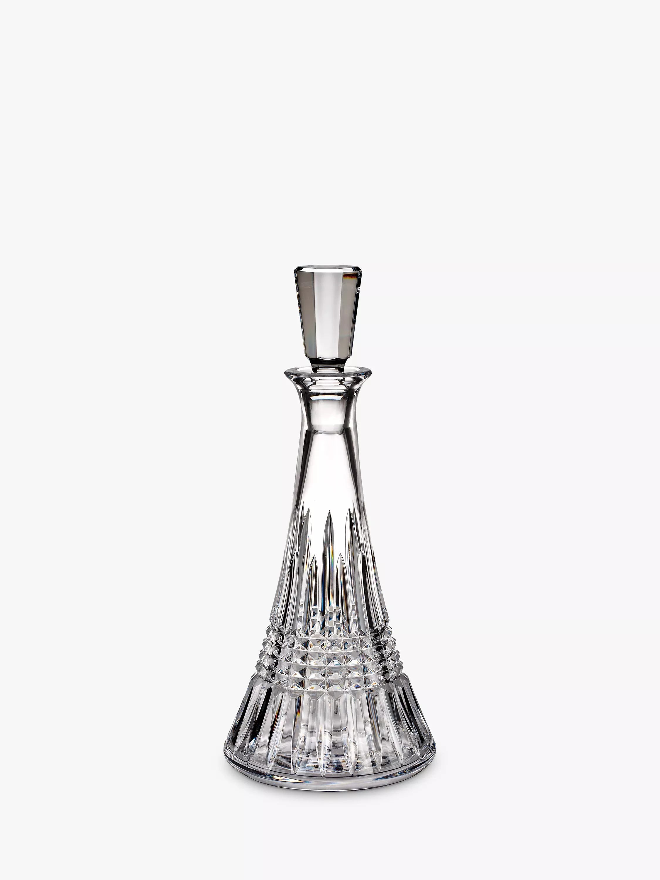 Waterford Crystal diamond cut glass decanter 750ml clear (British brand)