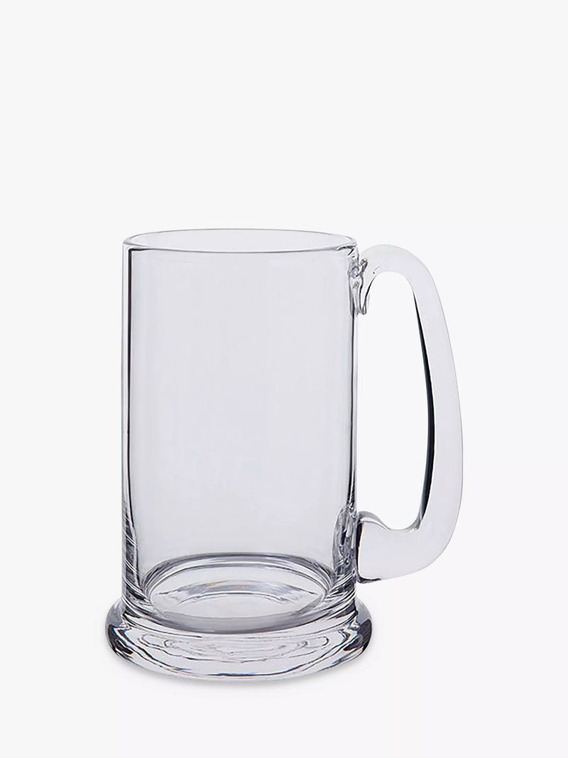 Dartington Crystal real ale glass tankard 600ml - British product