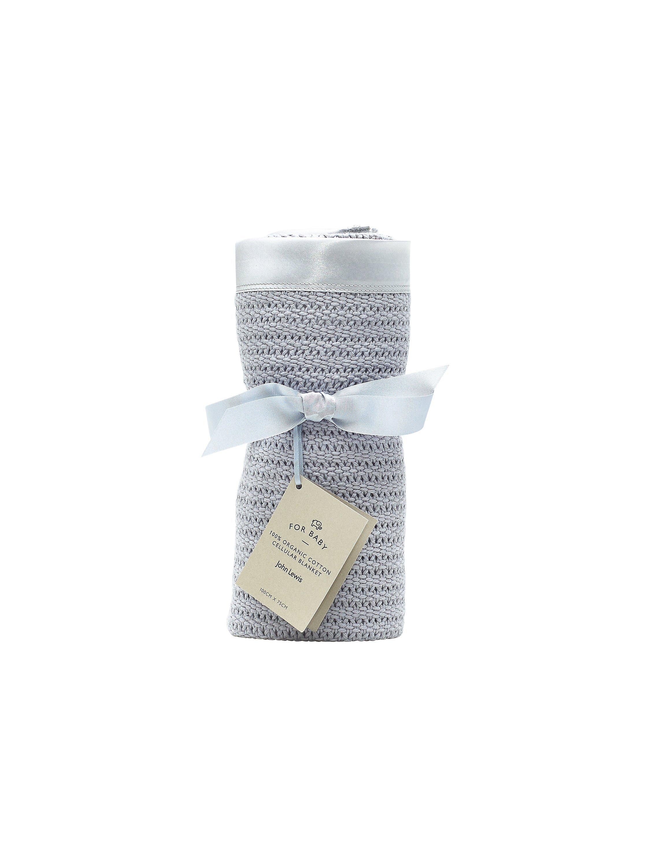 John Lewis Baby Cellular Blanket 90x70cm, imported from the UK