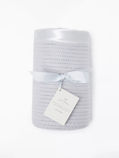 John Lewis John Lewis Baby Organic Cotton Cellular Blanket 120 x 100cm- Buy online at McGrocer