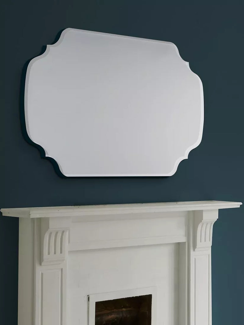 Laura Ashley Rochelle bevelled glass wall mirror 72x100cm (British brand)