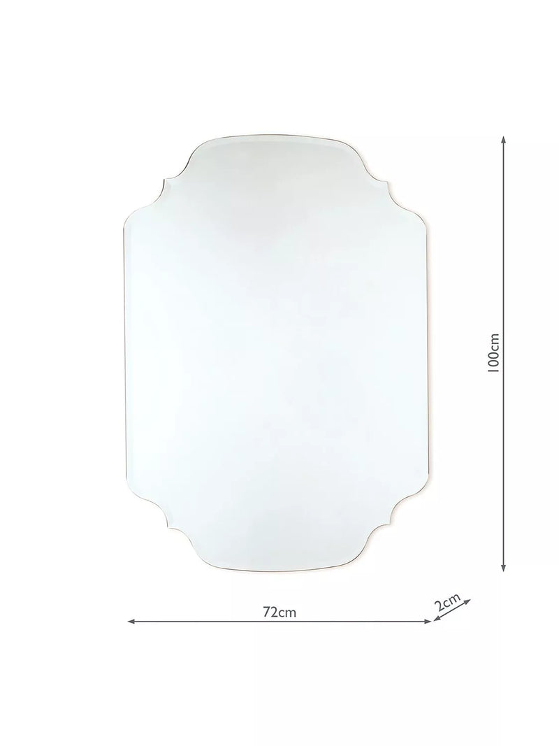 Laura Ashley Rochelle bevelled glass wall mirror 72x100cm (British brand)