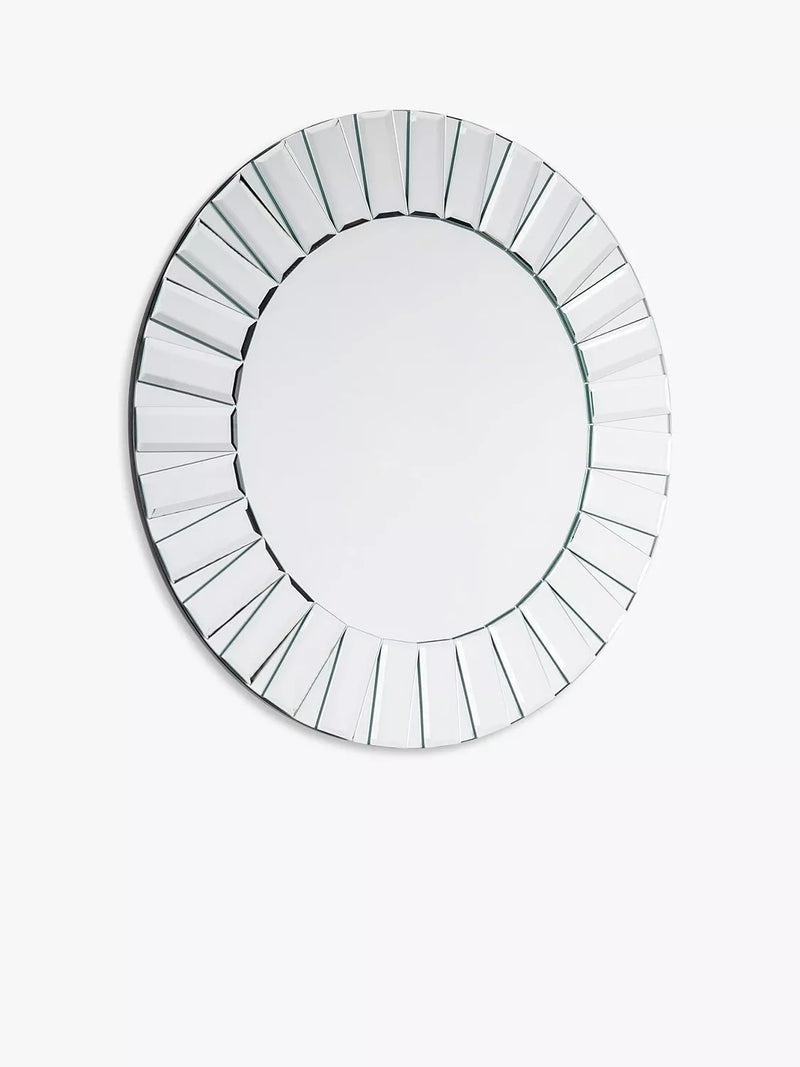Laura Ashley round wall mirror bevelled glass 60cm (British brand)