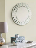 Laura Ashley round wall mirror bevelled glass 60cm (British brand)