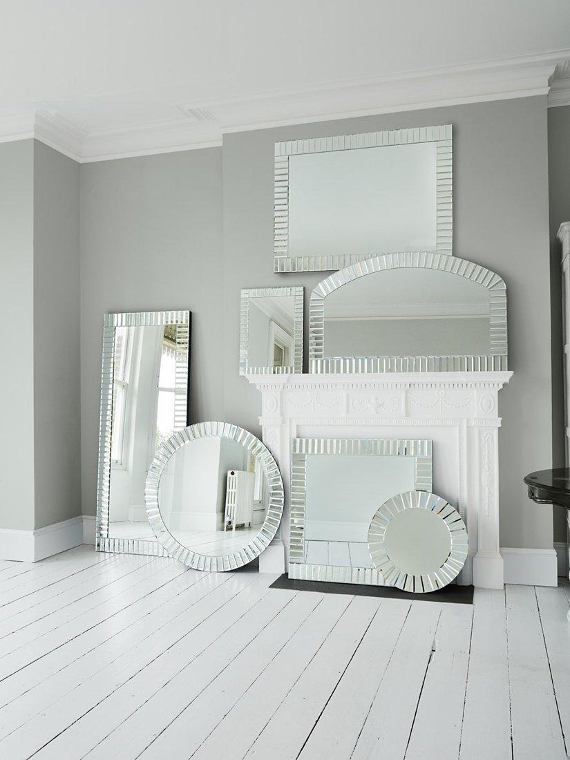 Laura Ashley round wall mirror bevelled glass 60cm (British brand)