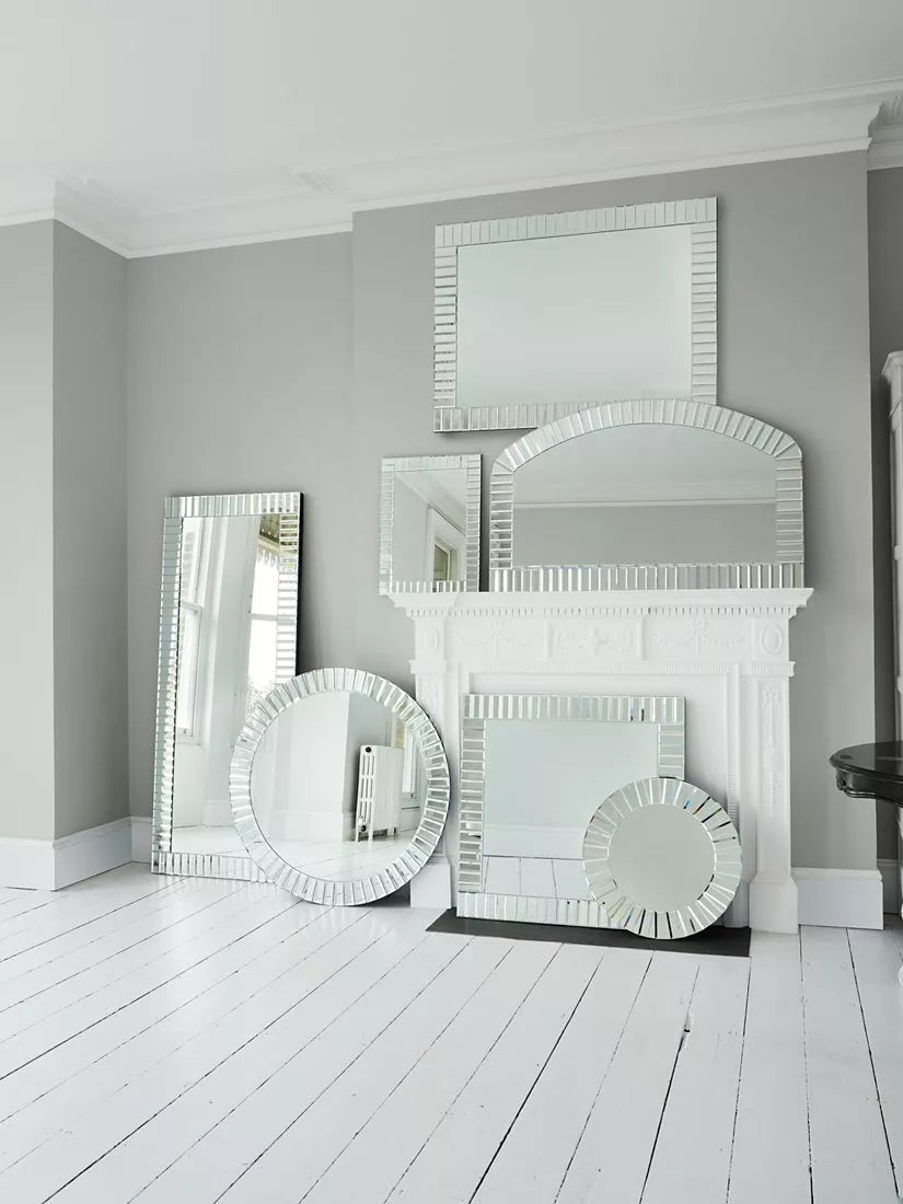 Laura Ashley round wall mirror bevelled glass 60cm (British brand)