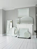 Laura Ashley round wall mirror bevelled glass 60cm (British brand)