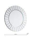 Laura Ashley round wall mirror bevelled glass 60cm (British brand)