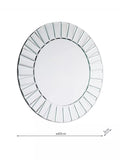 Laura Ashley round wall mirror bevelled glass 60cm (British brand)