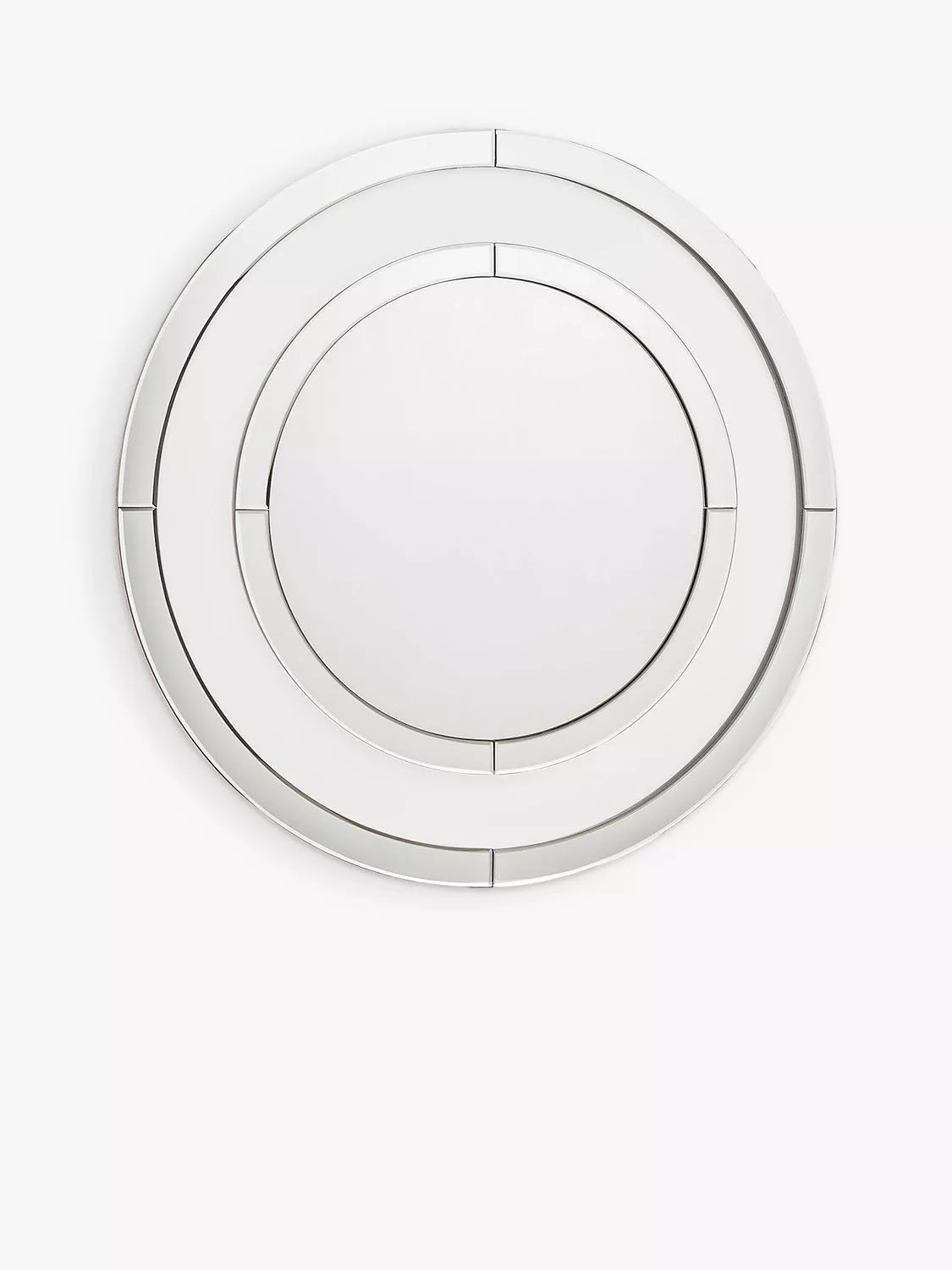Laura Ashley Evie round glass wall mirror clear 60cm, UK version